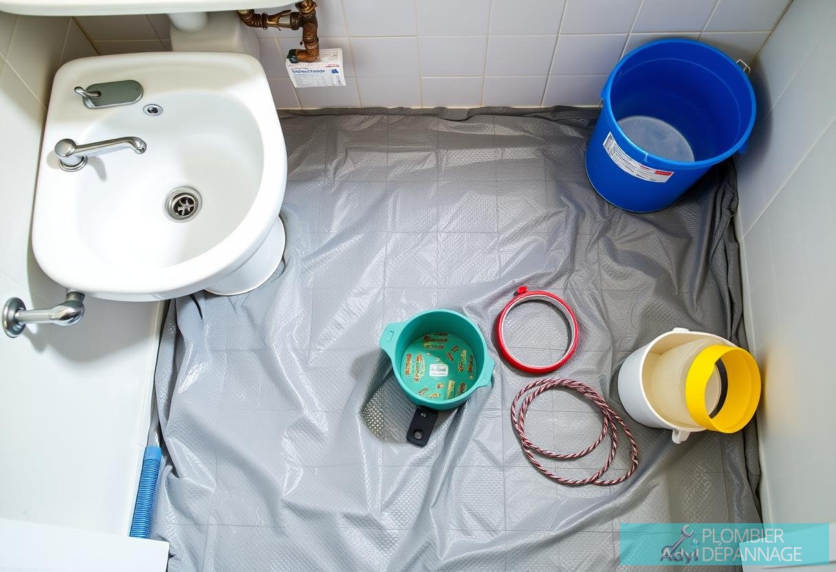 Illustration for section: Avant d'entreprendre les travaux, il est important de préparer l'espace dans les règles de l’art - changer chasse deau