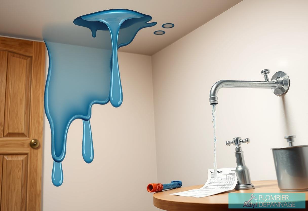 Illustration for section: Pour gérer rapidement une urgence fuite eau, il est crucial de pouvoir identifier les signes révé - urgence fuite eau