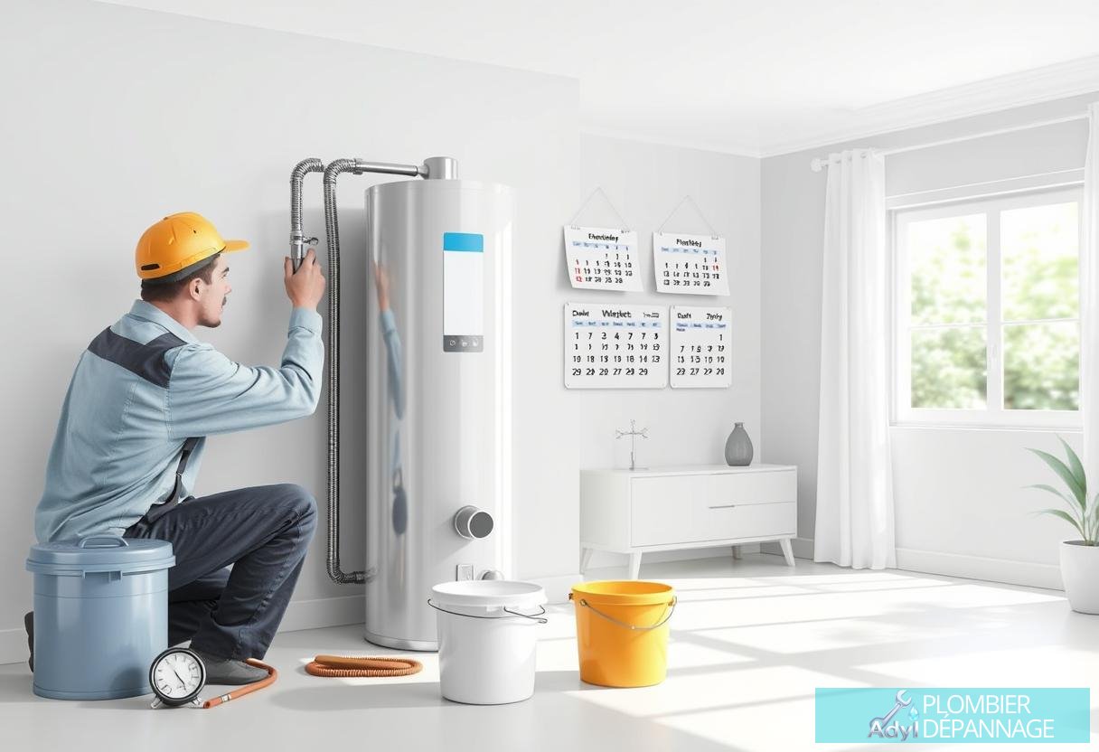 Illustration for section: Importance de l'entretien régulier : Planifiez des inspections régulières pour détecter tout pro - erreurs installation chauffe-eau